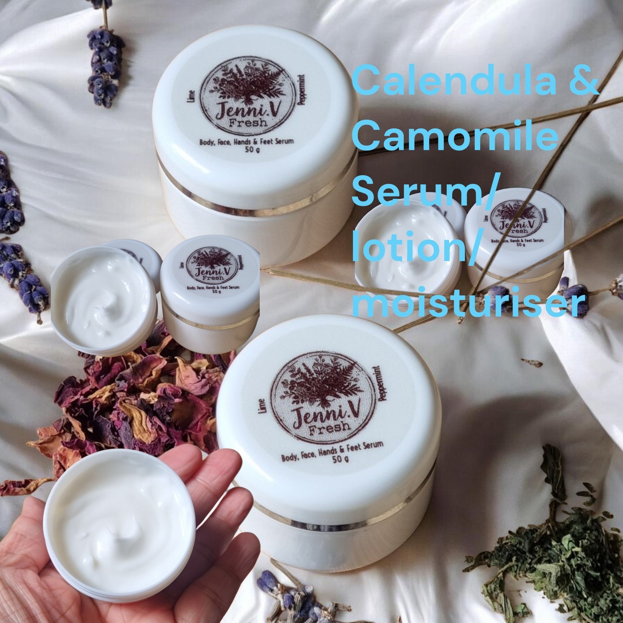 Calendula & Camomile Serum, lotion, moisturiser