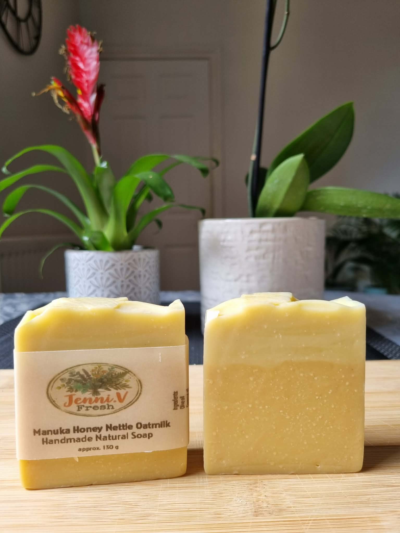 Manuka Honey Nettle Oatmilk Handmade Natural Soap