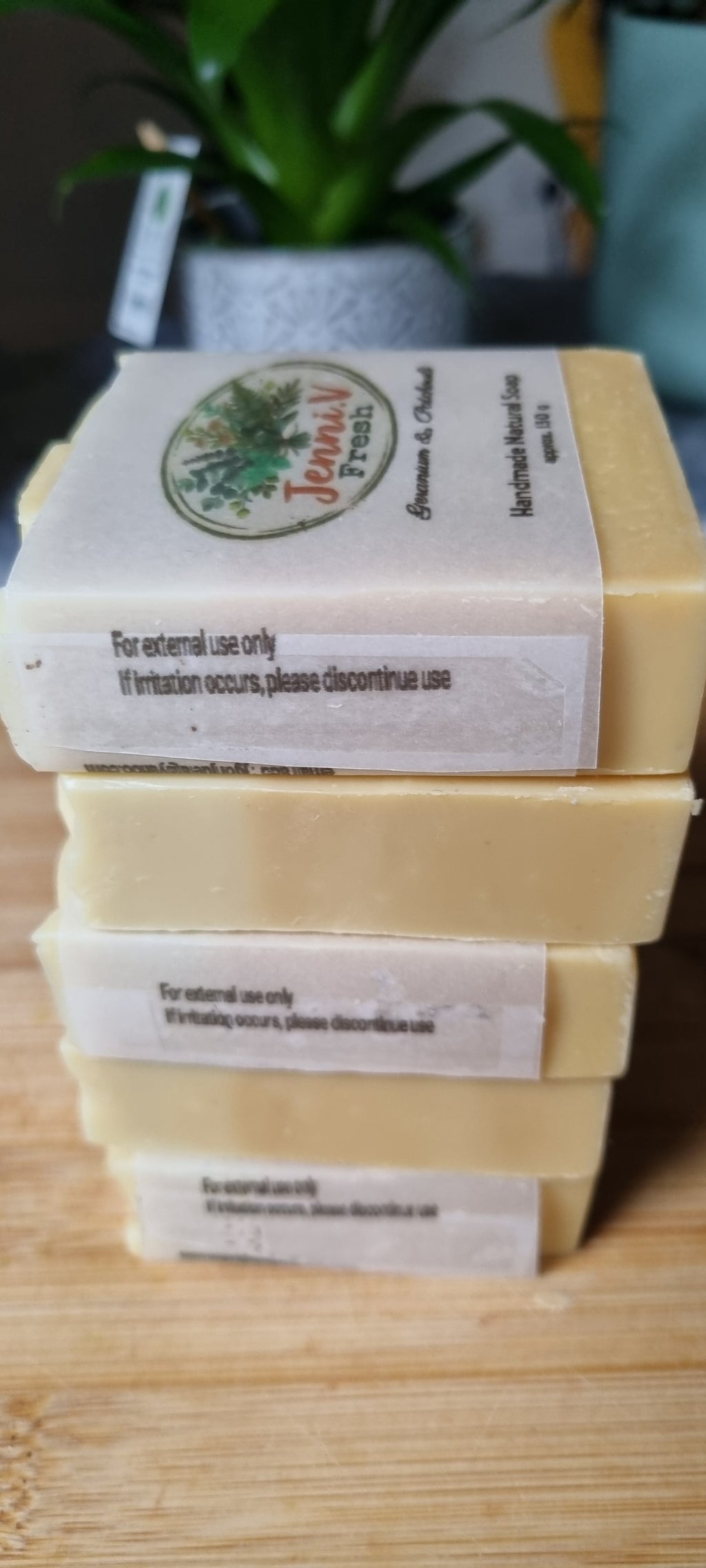 Geranium and Patchouli Handmade Natural Soap