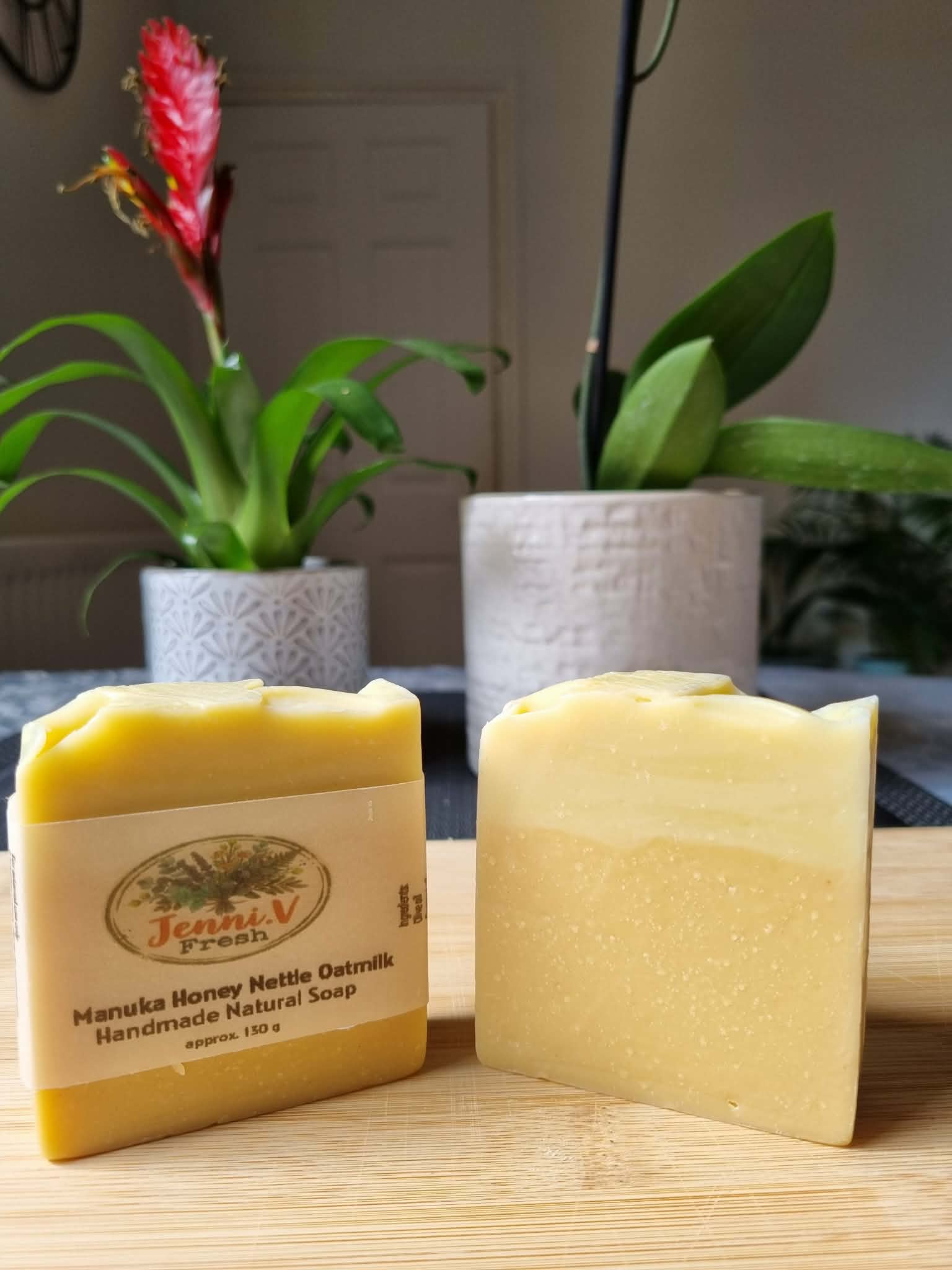 Manuka Honey Nettle Oatmilk Handmade Natural Soap