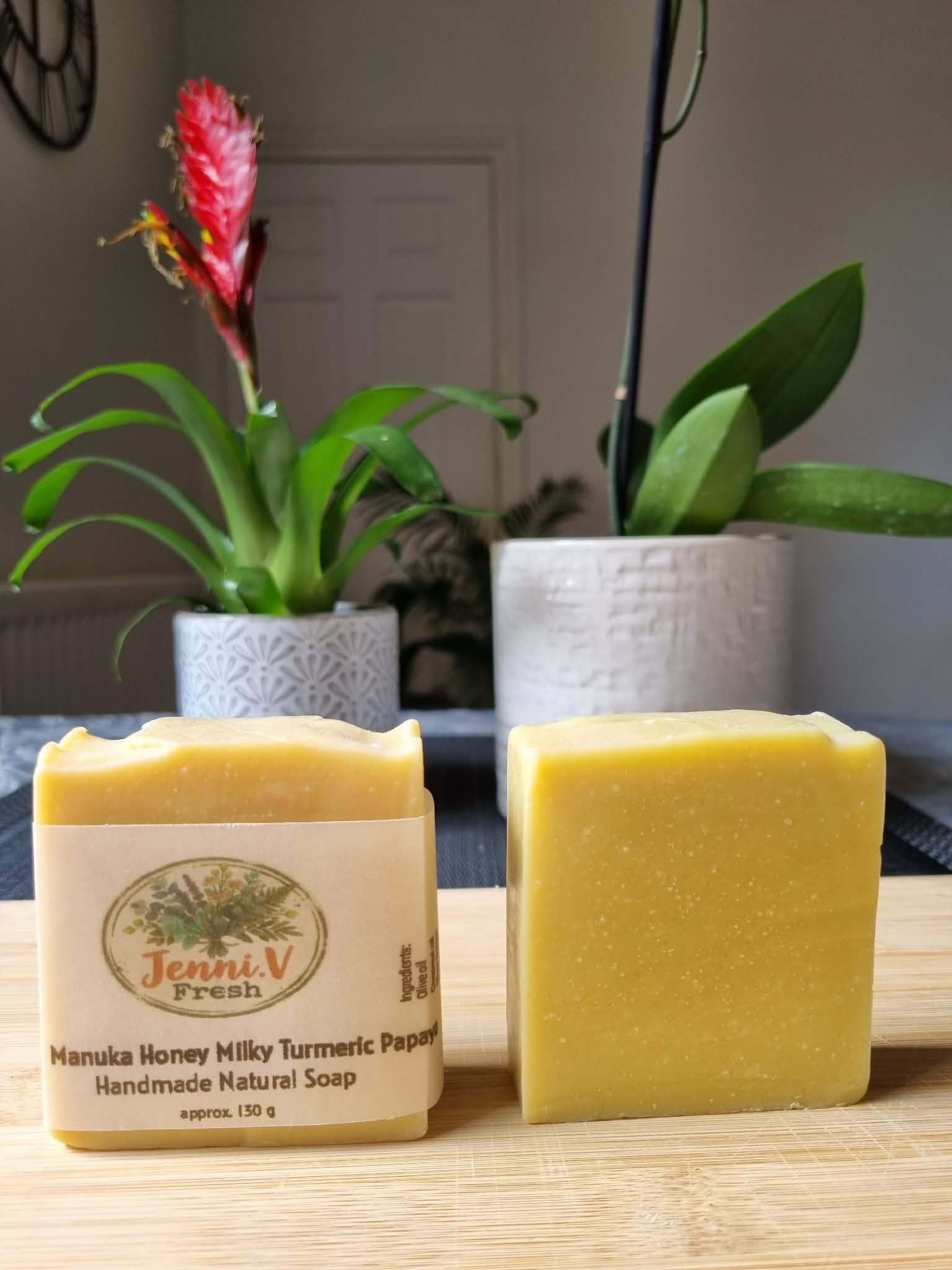 Manuka Honey Milky Turmeric Papaya Handmade Natural Soap