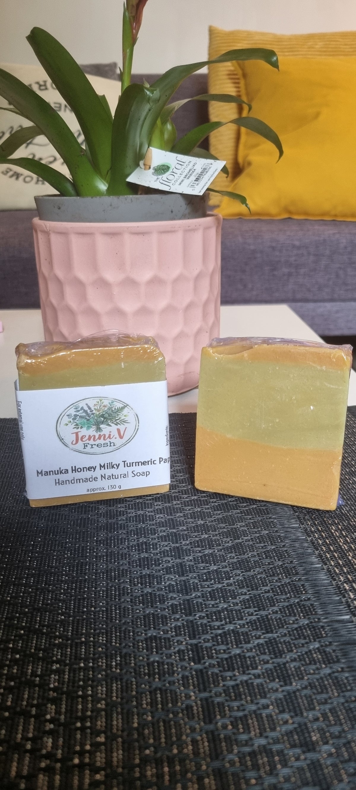 Manuka Honey Milky Turmeric Papaya Handmade Natural Soap