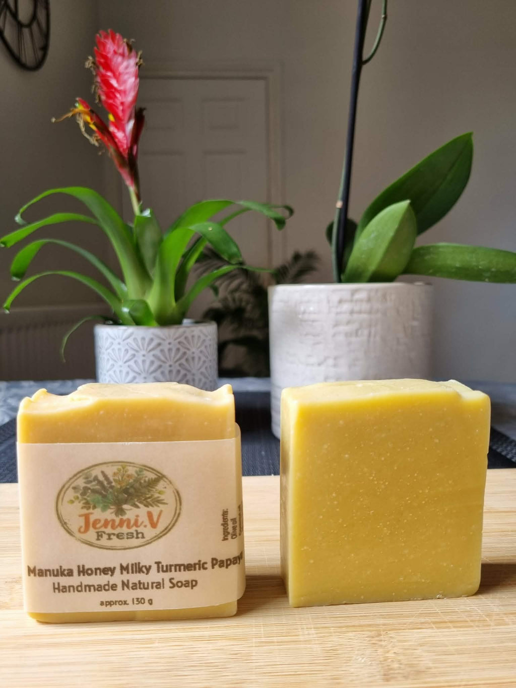 Manuka Honey Milky Turmeric Papaya Handmade Natural Soap